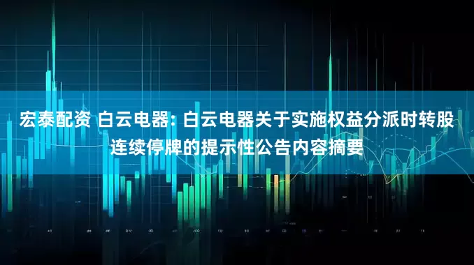 宏泰配资 白云电器: 白云电器关于实施权益分派时转股连续停牌的提示性公告内容摘要