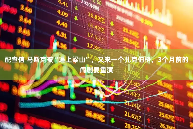 配查信 马斯克被“逼上梁山”，又来一个扎克伯格，3个月前的闹剧要重演
