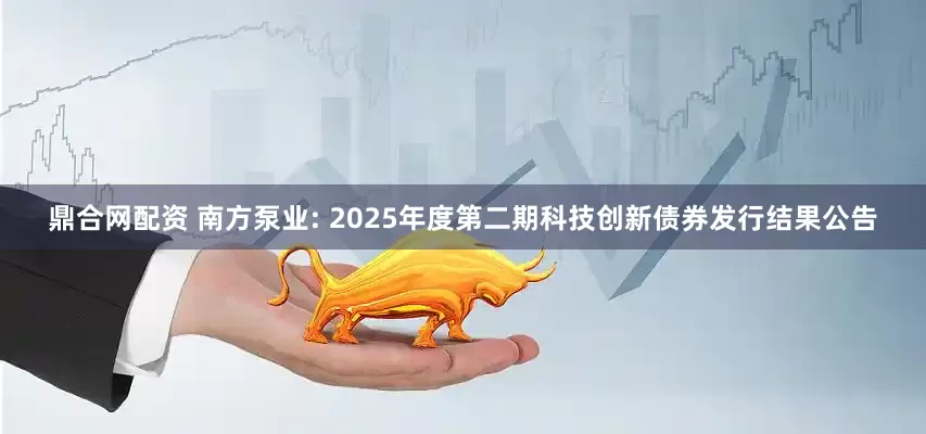 鼎合网配资 南方泵业: 2025年度第二期科技创新债券发行结果公告